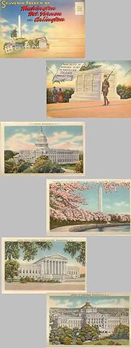 Souvenir Folder of WASHINGTON MT. VERNON and ARLINGTON