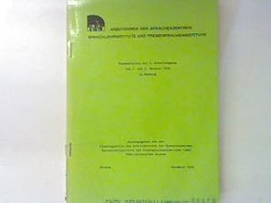 Seller image for Eingangstests als Zulassungstests in den Fremdsprachen? - in : Arbeitskreis der Sprachzentren, Sprachlehrinstitute und Fremdspracheninstitute : Dokumentation der 7. Arbeitstagung vom 1. und 2. Oktober 1976 in Hamburg. for sale by books4less (Versandantiquariat Petra Gros GmbH & Co. KG)