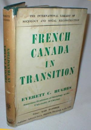 Immagine del venditore per French Canada in Transition venduto da Dave Shoots, Bookseller