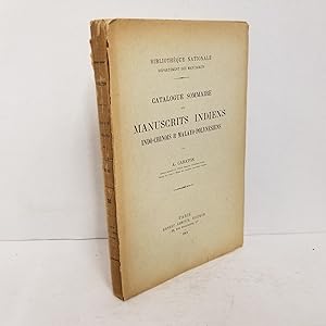 Catalogue Sommaire Des Manuscrits Indiens Indo-chinois & Malayo-polynesiens
