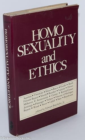 Image du vendeur pour Homosexuality and Ethics mis en vente par Bolerium Books Inc.