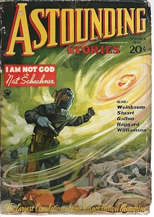 Immagine del venditore per Astounding Stories 1935 Vol. 16 # 02 October: Islands of the Sun (pt 2, conc) / I am Not God (pt 1) / Night / The Planet of Doubt / The Way of the Earth / Derelict / Intra-Planetary / A Princess of Pallis / Faceted Eyes / Phantom Star venduto da John McCormick