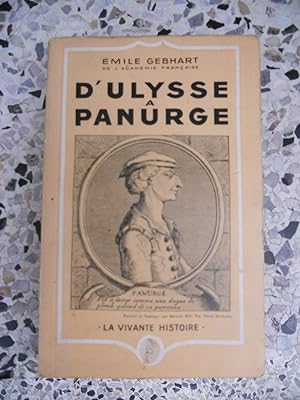 Imagen del vendedor de D'Ulysse a Panurge - Contes heroi-comiques a la venta por Frederic Delbos
