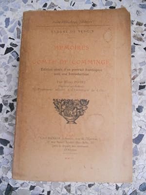 Immagine del venditore per Memoires du comte de Comminge venduto da Frederic Delbos