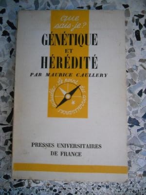 Imagen del vendedor de Genetique et heredite a la venta por Frederic Delbos