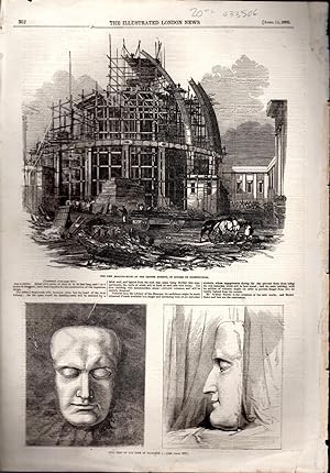 Seller image for ENGRAVING: "The New Reading Room at the British Museum, in Course of Construction" .from The Illustrated London News, April 14, 1855 for sale by Dorley House Books, Inc.