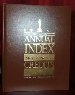 Seller image for ANNUAL INDEX TO MOTION PICTURE CREDITS: 1993 for sale by BOOKFELLOWS Fine Books, ABAA
