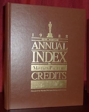 Seller image for ANNUAL INDEX TO MOTION PICTURE CREDITS: 1988 for sale by BOOKFELLOWS Fine Books, ABAA