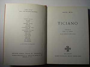 Seller image for Ticiano. Traduccin de Juan A. M. Gimeno y Pilar Casanova de Massot for sale by Carmichael Alonso Libros