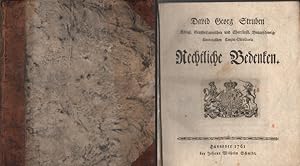 Bild des Verkufers fr Rechtliche Bedenken. zum Verkauf von Roland Antiquariat UG haftungsbeschrnkt