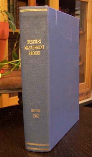 Business Management Record, May to December, 1963.