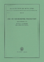 Seller image for Die St. Georgener Predigten for sale by primatexxt Buchversand