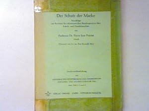 Seller image for Der Schutz der Marke - Vorschlge zur Revision des schweizerischen Bundesgesetzes ber Fabrik- und Handelmarken. Sonderverffentlichung aus : Gewerblicher Rechtsschutz und Urheberrecht Auslands- und Internationaler Teil 1964, Heft 1; 2 und 3; for sale by books4less (Versandantiquariat Petra Gros GmbH & Co. KG)