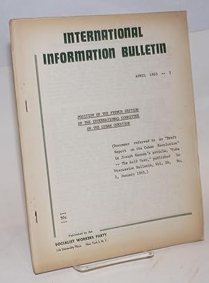 Position of the French Section of the International Committee on the Cuban question. (Document re...