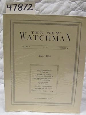 Seller image for April 1923 The New Watchman (Israel) Vol. V No. 4, for sale by Princeton Antiques Bookshop