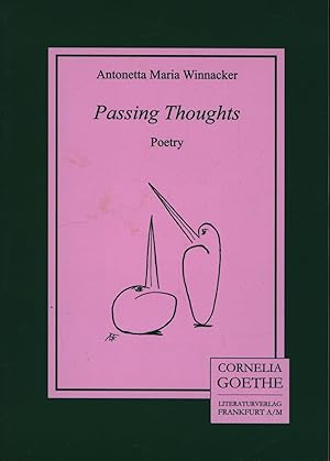 Seller image for Passing thoughts,Poetry, for sale by Antiquariat Kastanienhof