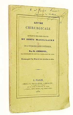 Lettre chirurgicale sur quelques maladies graves du sinus maxillaire & de l'os maxillaire inférieur.