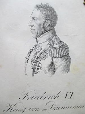 Image du vendeur pour Portrt. Brustbild in Uniform im Profil nach rechts. Stahlstich von Auguste Hssener, Blattgre: 19,5 x 12,5 cm. mis en vente par Antiquariat Michael Eschmann