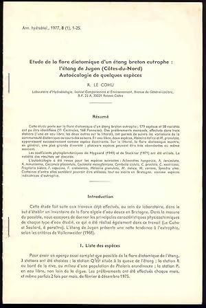 Etude de la flore diatomique d'un étang breton eutrophe : l'étang de Jugon (Côtes-du-Nord). Autoé...