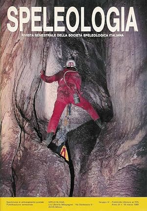Imagen del vendedor de Speleologia. Rivista della Societa Speleologica Italiana a la venta por Antiquariaat Fenix