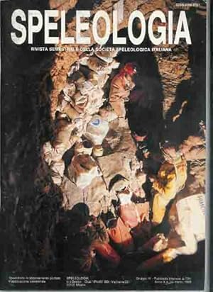 Imagen del vendedor de Speleologia. Rivista della Societa Speleologica Italiana a la venta por Antiquariaat Fenix