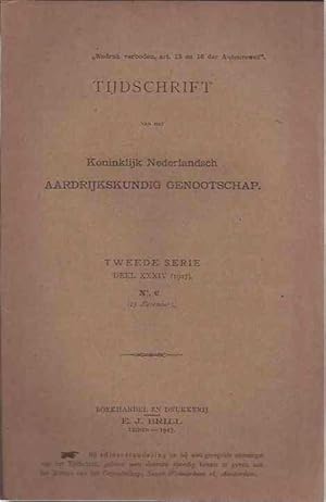 Seller image for Tijdschrift van het Koninklijk Nederlandsch Aardrijkskundig Genootschap. Tweede Serie Deel XXXIV 1917, No 6 (15 nov). for sale by Antiquariaat Fenix