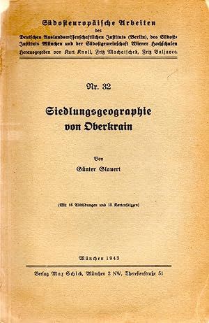 Siedlungsgeographie Von Oberkrain