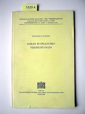 Seller image for Zahlen in Englischen Versdichtungen. for sale by Augusta-Antiquariat GbR