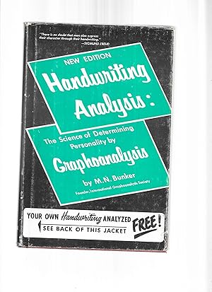New Edition HANDWRITING ANALYSIS; The Science of Determining Personality by GRAPHOANALYSIS.