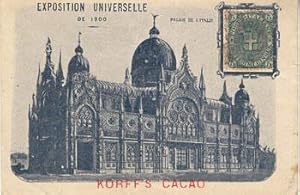 Korff's Cacao Advertising Postcard for Exposition Universelle de 1900.