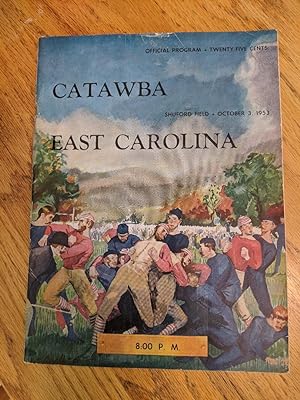Catawba College vs. East Carolina College: Official Football Program - Shuford Field, October 3, ...