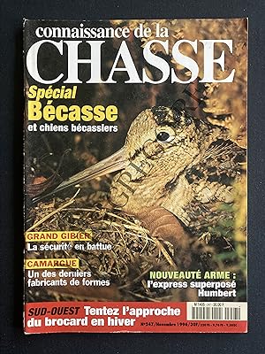 CONNAISSANCE DE LA CHASSE-N°247-NOVEMBRE 1996-SPECIAL BECASSE ET CHIENS BECASSIERS