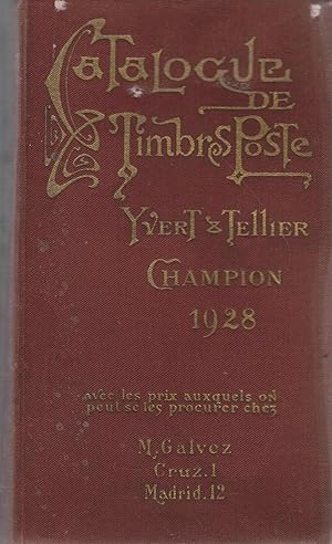 Imagen del vendedor de CATALOGUE PRIX-COURANT DE TIMBRES-POSTE. 1928. a la venta por Librera Torren de Rueda