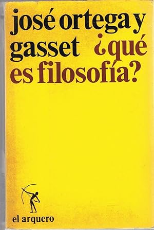 Seller image for QU ES FILOSOFA? for sale by Librera Torren de Rueda