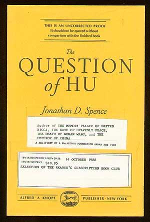 Seller image for The Question Of Hu for sale by Between the Covers-Rare Books, Inc. ABAA