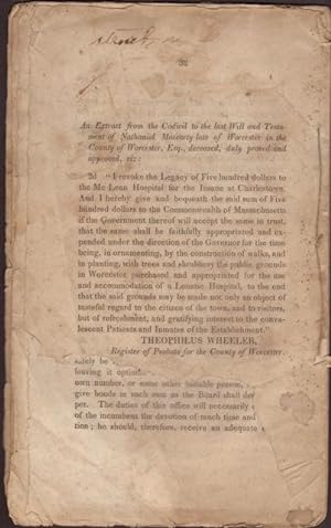 Report of the Commissioners Appointed under a Resolve of the Legislature of Massachusetts, to Sup...