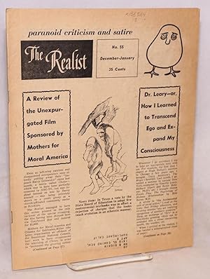 Imagen del vendedor de The realist [no.55] paranoid criticism and satire. December-January, 1964 a la venta por Bolerium Books Inc.