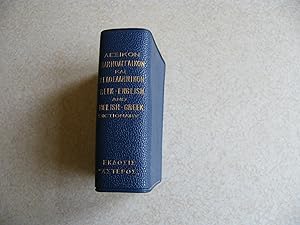Greek-English. English-Greek Dictionary