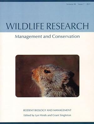 Seller image for Rodent biology and management: Wildlife Research Special Issue, volume 38 number 7. for sale by Andrew Isles Natural History Books