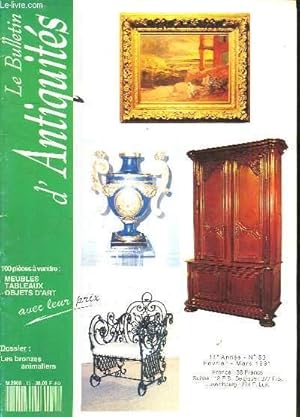 Seller image for LE BULLETIN D ANTIQUITES N 53 FEVRIER MARS 1991.SOMMAIRE: LES BRONZES ANIMALIERS DES ORIGINES A NOS JOURS, L ART ET LA TABLE. for sale by Le-Livre