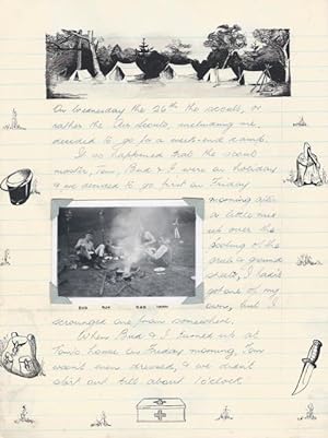 Air Scouts / Boy Scouts / Eagle Scouts -- Manuscript "Log" of Activities