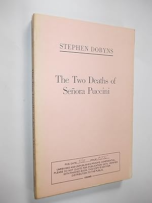 Seller image for The Two Deaths of Senora Puccini for sale by Alphabet Bookshop (ABAC/ILAB)