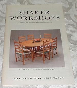 Shaker Workshops Fall 1992 - Winter 1993 Sales Catalog (makers of Fine Shaker Furniture and Acces...