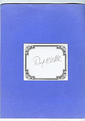 Bild des Verkufers fr SIGNED BOOKPLATES/AUTOGRAPH CARD by author DAVID RAINS WALLACE zum Verkauf von ODDS & ENDS BOOKS