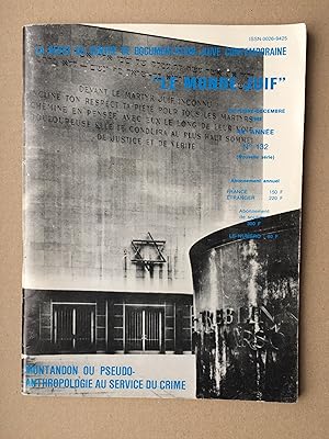 Le Monde Juif. La Revue Du Centre De Documentation Juive Contemporaine, Octobre - Decembre 1988, ...