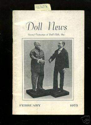 Seller image for Doll News : Vol XXII / 22 No. 2 February 1973 [Pictorial Periodical, Featuring: Club News, Insurance, Grace Drayton, Gee Gee Dolly, Twins, Nixon Mao Doll, Copyright Infringement, Lettie Lane Dolls, Indiana Dames and Dolls, Trade Secrets and Much more] for sale by GREAT PACIFIC BOOKS