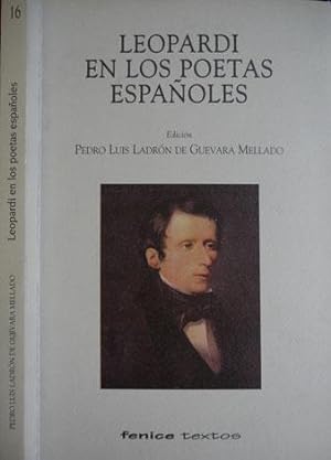 Seller image for Leopardi en los poetas espaoles. for sale by Hesperia Libros