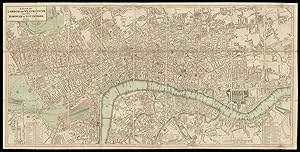 Bild des Verkufers fr A Plan of London and Westminster with the Borough of Southwark. 1825. zum Verkauf von Daniel Crouch Rare Books Ltd