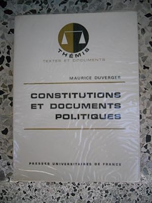 Image du vendeur pour Constitutions et documents politiques mis en vente par Frederic Delbos