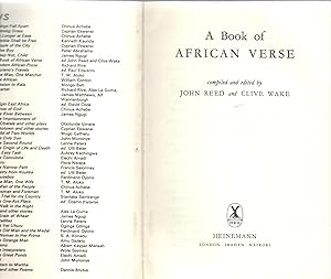 Seller image for A BOOK OF AFRICAN VERSE for sale by Libreria 7 Soles